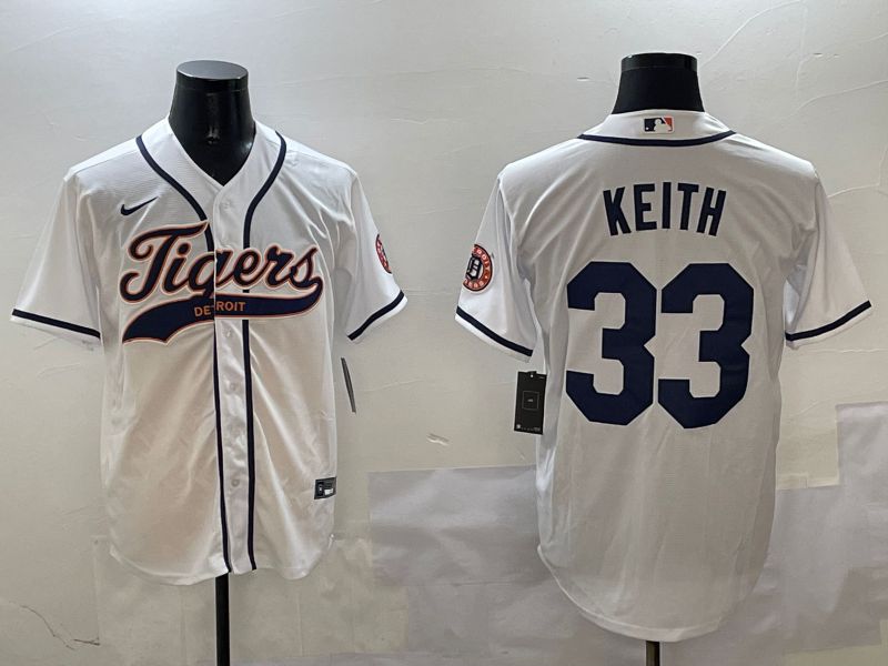 Men Detroit Tigers #33 Keith White Jointly Name 2025 Nike MLB Jersey style 1->detroit tigers->MLB Jersey